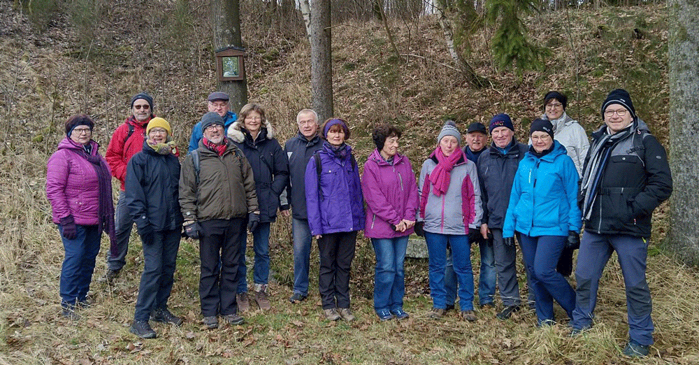 Gruppenfoto am "Schwarzen Brünnerl"