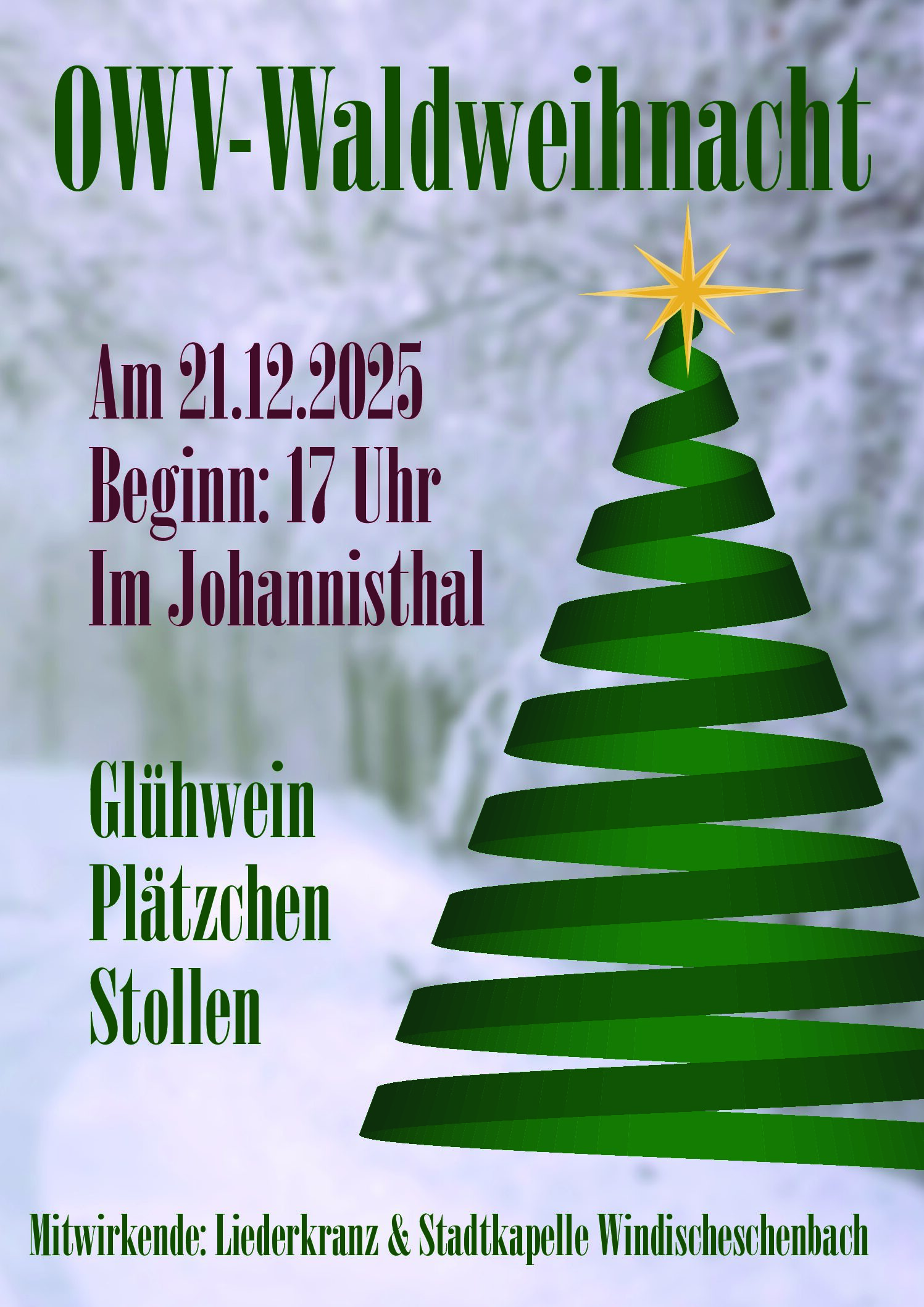Plakat_Waldweihnacht_OWV_12-2025